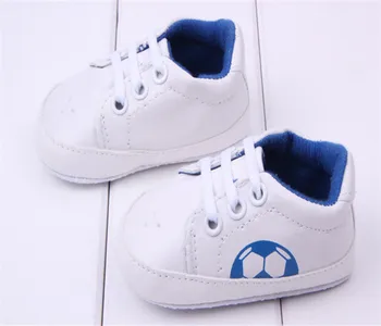 0~18 mesec belo modro rdeče barve novorojenčka prvi walker nogometni Čevlji fant dekle BX82