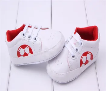0~18 mesec belo modro rdeče barve novorojenčka prvi walker nogometni Čevlji fant dekle BX82