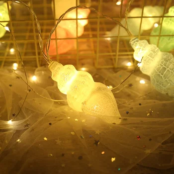 1,5 m/3m/6m Niz LED Luči Polžje Lupine obliko Vila Lučka Notranja Zunanja Doma Stranka Božični Okraski, Luči Visi Ornament