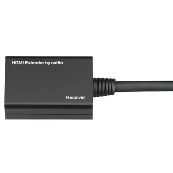 1 Par HDMI Nad RJ45 CAT5E CAT6 Extender do 100Ft Kabel, Podpora za TV HDMI Podaljšek Oddajnik