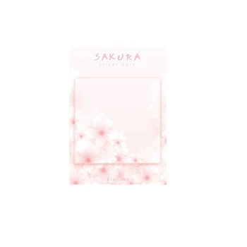 1 x Sakura Memo Pad Papir Lepljive Opombe Agende Beležnica Načrtovalec Japonski Srčkan Pisalne potrebščine Šolske Pisarniško Potrebščine