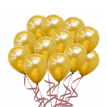 10/kos Zlata, Črna, roza Latex Baloni Happy Birthday Party Okraski za Odrasle Poročno Dekoracijo Helij Globos Baby Tuš Ballon