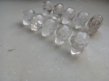 10 Kosov Naravnih Jasno Quartz Crystal Lobanje , Wholesales Cene,Brezplačna Dostava