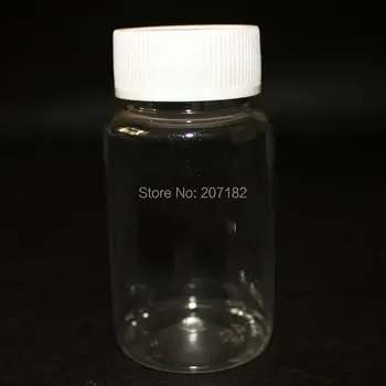 (100 kozarcev/veliko) 100 ml/100 g Pregleden PET Široka Usta Medicine Steklenico, Kapsula, Steklenice,Plastične Steklenice z alu folijo pad