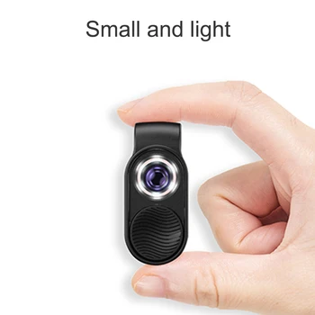 100x Polnjenje prek kabla USB Baterija Napaja Mini Prenosni mobilni telefon Mikroskopom HD Snemljiv Z LED Svetlobni Univerzalni PC Nakit Posnetek