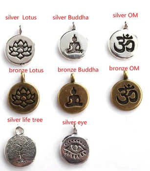 108 biseri 8 mm elastični nastavljiv Lotus življenje drevo Buda OM oči Čakro, Reiki agate Oniks Joga Zapestnico, ogrlico ujg4