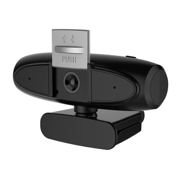 1080P HD USB Dvojni Mikrofon Live Webcam, USB Računalnik, Kamero za PC USB Plug and Play Je Zasebnost Pokrov