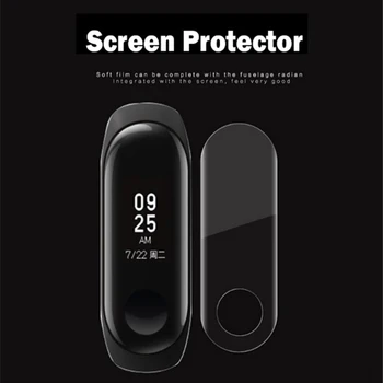 10pcs Jasno, Mehko Poln Kritje Zaslon Protektorstvo Film Za Xiaomi Mi Band 4 SmartWatch Zaščitni Film NI STEKLA