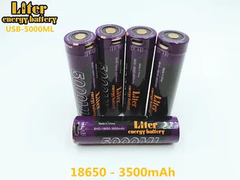 10PCS Litrski energijo baterijo, USB 18650 3500mAh 3,7 V Li-ion baterija, USB 5000ML Li-ion Rechargebale baterija + USB žična