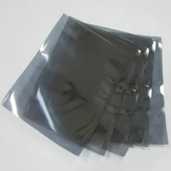 12*20 cm 100 kozarcev/Veliko Open Top Antistatic Mošnje Heat Seal Anti Statični Ščit Plastične Vrečke ESD Anti-Statični Skladiščenje Pakiranje Vrečko