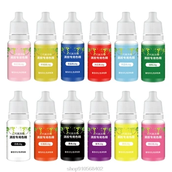 12 Barve Pigment Kit Pregleden Epoksi UV Smolo Barvanje Barvilo, Pigment Smole, Barvila za Barvanje Izginja Odpornost O29 20 Dropshipping