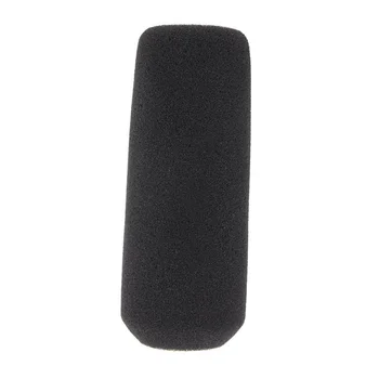 12 cm Mic miniphone Penasto Gobo vetrobranskega stekla Kritje za miniphone Črna