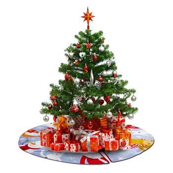120 cm Lepe Božično Drevo Krilo Retro Tiskanja Krog Preprogo Drevo Predpasnik Festival Dekoracijo za Dom Stranka Ornament