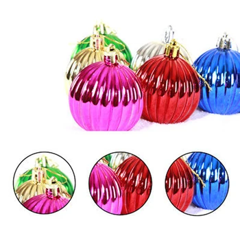 12pcs/veliko Božično Drevo Decor Žogo Trojk Visi Xmas Party Ornament okraski za Dom, Božični okraski bučna lučka