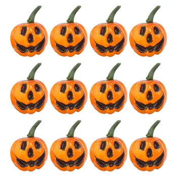 12Pcs/Veliko Mini Majhne Buče Sodijo Pene Simulacije Grimace in Nasmeh Pumpkin Halloween Party Supplies Umetno Sadje Dekor