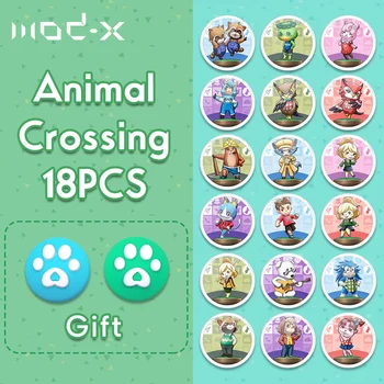 18/50pcs Živali, ki Prečkajo Amibo Sim Kartice Nfc Delo za Nintendo 3DS Stikalo