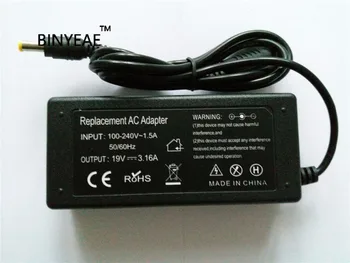 19V 3.16 60-vatna AC Power Adapter Polnilec za Samsung NP-X60 NP-N120 NP-N130 NP-Q35 NP-Q70 NP-R50 NP-X20 NC20 NF210 NP30 NP-Q30