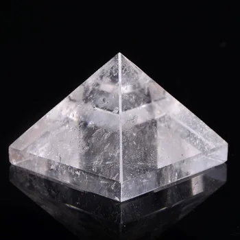 1pc 30x30mm Naravnega Kamna beli kristalni Piramida jasno, kremen skalo Vklesana točke steber Izklesan Kamen Chakra Kamni Zdravljenje Reiki