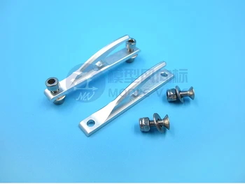 1PC 52*12 mm 80*17.5 mm Reševanje Kljuke Aluminij Zlitine CNC Reševanje Kljuke Mini Prikolico Vlečne Kljuke za RC Bencin Čolni