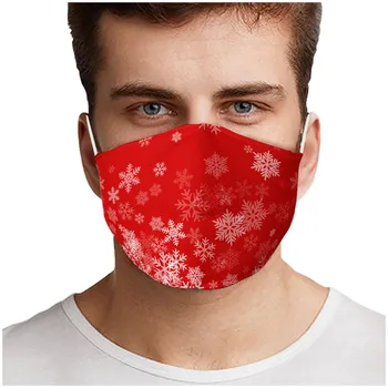 1PC Masques Lavable Odraslih Božič Tiskanja Dihanje Ponovno Stroj Zaščitno Masko Glavo Máscara Wasbaar Masker