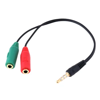 1pcs 3,5 mm Y Razdelilnik Avdio Mic Adapter Kabel 1 Moški 2 Ženski Za Slušalke IPhone Dropshipping