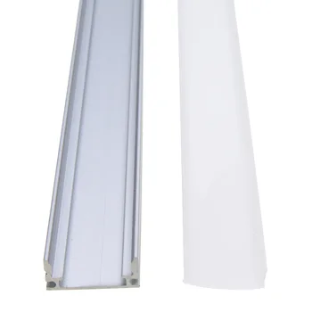 1pcs 30/50 cm U/V/YW-Slog, ki je Oblikovan LED Bar Luči Aluminija Kanal Pokrov ležišča na Koncu Za LED Trak Svetlobe
