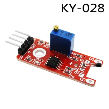 1PCS 4pin KY-028 Digitalni Temperature Thermistor Senzor temperature Modul Stikalo DIY Starter Kit