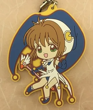 1pcs Anime Keychain Card Captor Cardcaptor Sakura Kinomoto Sakura Tomoyo Kinomotosakura Portachiavi obesek za ključe Obesek