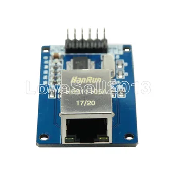 1Pcs ENC28J60 Ethernet LAN Omrežja Modul Za Arduino 51 AVR SPI PIC STM32 LPC Z 25MHz Kristalno Vmesnik HR911105A 3.3 V