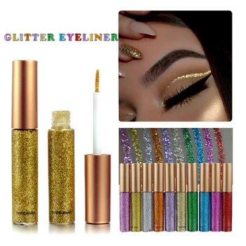 1pcs Glitter Liner Golih Maquiagem Steklenico Tekoče Senčilo Make Up Dolgotrajno Lepoto Senčilo Pallete Sije 5g