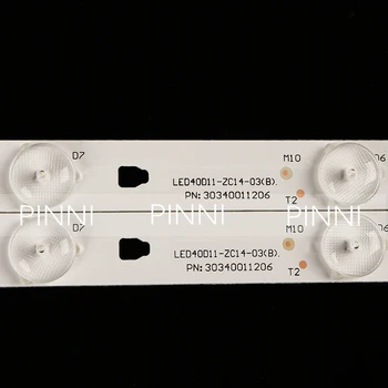 1set=4pieces za LE40F3000W LK400D3HC34J Led osvetlitvijo JVC LT-40E71(A) LED40D11-ZC14-03(B) 30340011206 11lamps