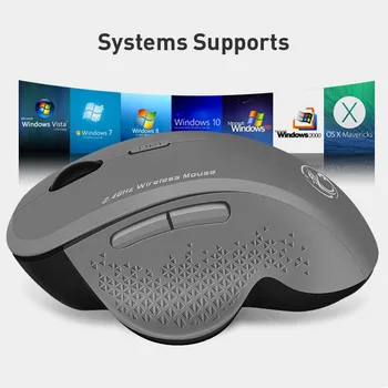 2.4 G Wireless Mouse 1600DPI 6 Gumbe Wireless Gaming Miška Prenosni Računalnik Prenosni Akumulatorski Miši za Domačo Pisarno
