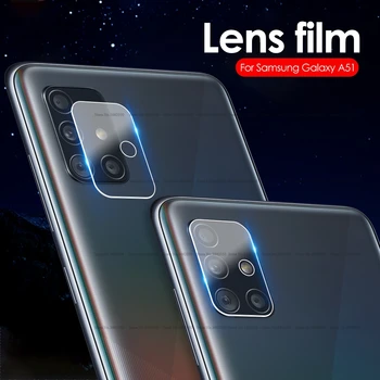 2 in1 zaščitno steklo Za samsung galaxy A 51 A 71 Screen Protector For Samsung A51 A71 a 51 a 71 Z Objektivom Fotoaparata Mehko film