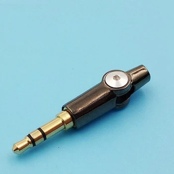 2 kos Spremenljivka plug naravnost bend spremenljivka dva v enem jack vtič 3,5 mm za diy slušalke slušalke