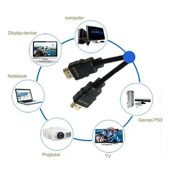 (2 Paket) Kabel HDMI Moški-Moški Kabel HDMI HD 1080P High speed pozlačeni Priključite Kabel za PS3 Projektor LCD TV, Računalnikom
