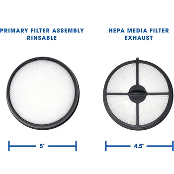2 Set Filter Komplet za Hoover 303903001 & 303902001 WindTunnel Zraka brez vrečke v Pokončnem položaju, Ustreza UH70400 & UH70405 Modeli