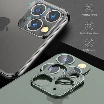2 v 1 Kamera Zaščitnik Stekla Za iPhone 11 Pro Max Kovinsko Zaščito Obroč Za iPhone 11 Pro Max Kritje Zaščitnik Primeru sem Phone11