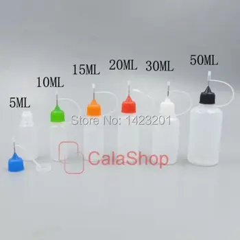 20 kos / 50 ml Veliko Prazno Plastično iglo nasvet Kapalko Steklenice LDPE e-tekočina (e-Mešani sok
