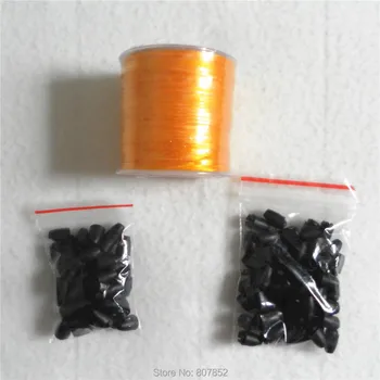 200 m 1,5 mm Najlon Saten Kabel in Plastičnih Breakaway Safty Zapirala za DIY Silikonski Baby Začetnih kroglice ogrlica