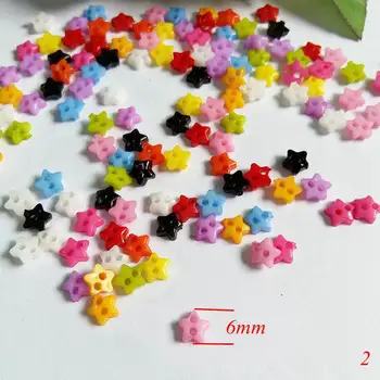 200Pcs 6 mm Mešane barve Mini Gob plastični Gumbi Ročno Šivanje Diy Dekorativni dodatki za Oblačila