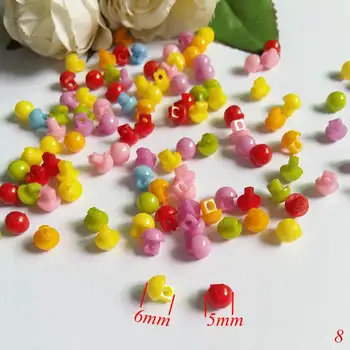 200Pcs 6 mm Mešane barve Mini Gob plastični Gumbi Ročno Šivanje Diy Dekorativni dodatki za Oblačila