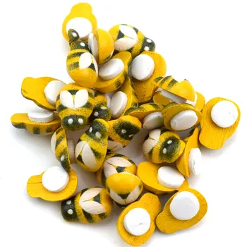 200PCS Ladybug Lesa Šivanje Gumbov za Otroke Oblačila Scrapbooking Hladilnik Magnet Dekoracijo Obrt DIY Pribor 9X13MM
