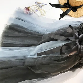 2019 Moda za Ženske Big Robom Krila Visoko Pasu A-line Lok bHigh Kakovosti Dolgo Očesa Krilo za Ženske Mozaik Elegantno žensko Krilo
