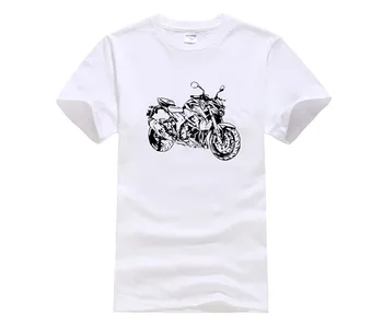 2019 Novo Poletje Moških Hip Hop Tee Shirt GSX S750 T Shirt Ulica Motocikel GSX S 750 Slim majica s kratkimi rokavi