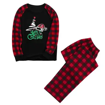 2020 Božič Družinski Ujemanje Pižamo Nastavite Srčkan Odraslih Otrok, Družina Ujemanje Oblačila Družino Sleepwear Nastavite Božič Pižamo Družino