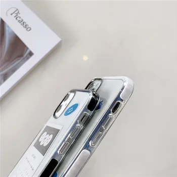 2020 Koledar Kartica Nalepke Primeru Telefon Za iPhone 11 Pro XR X XS Max 6 6S 7 8 Plus Jasen, Pregleden Okvir Soft TPU Kritje Capa