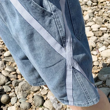 2020 novo poletje moda traper hlače za moške dodatki modne blagovne znamke svoboden naravnost hlače modne blagovne znamke v pet-točka hlače
