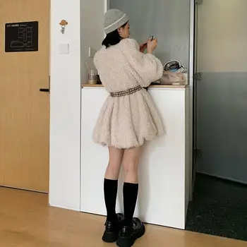 2020 osnovne jeseni, pozimi kratek aline debel pulover obleko elegantno toplo obleko ženske slim mini obleka Ženska seksi obleko