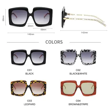 2020 Overside Kvadratnih sončna Očala Ženske, Moške, Nove Vintage blagovne Znamke Oblikovalec Odtenki Velik Okvir sončna Očala Dame Potovanje Očala UV400