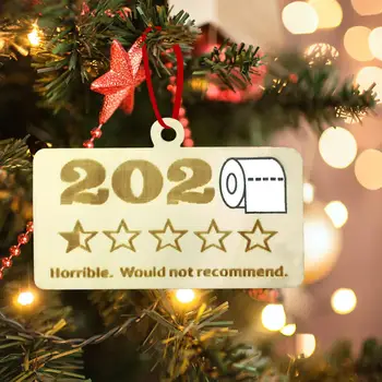 2020 Toaletni Papir Vzorec Božiček Božič Obesek Visi Lesena Okras Božič Okraski Za Božično Drevo Okraski nova